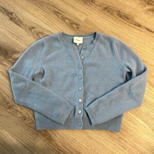 Reformation Clara Crew Cardigan - Bluebell